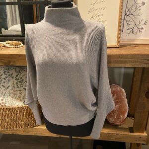 Philosophy Gray Pullover Sweater Dolman Sleeve Knit